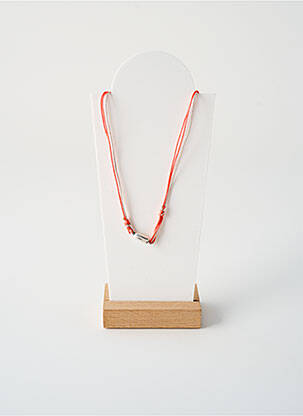 Collier fermeture aimant orange BY GARANCE femme