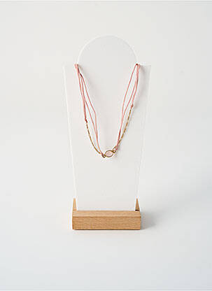 Collier fermeture aimant rose BY GARANCE femme