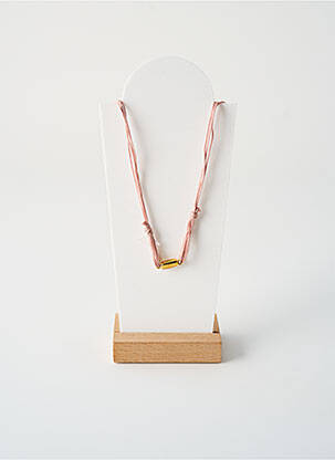 Collier fermeture aimant rose BY GARANCE femme