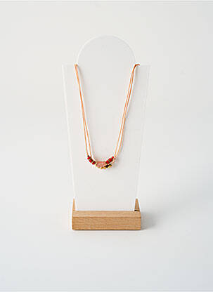 Collier fermeture aimant rouge BY GARANCE femme
