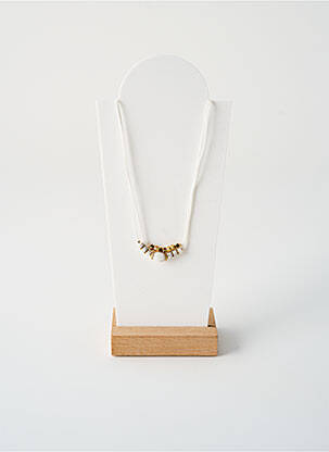 Collier ornement perles blanc BY GARANCE femme