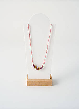 Collier fermeture aimant rose BY GARANCE femme