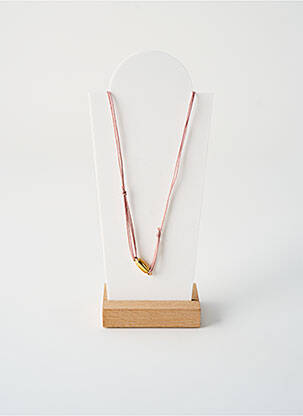 Collier fermeture aimant rose BY GARANCE femme