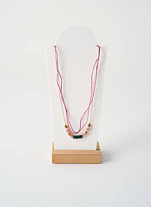 Collier ornement perles rose BY GARANCE femme