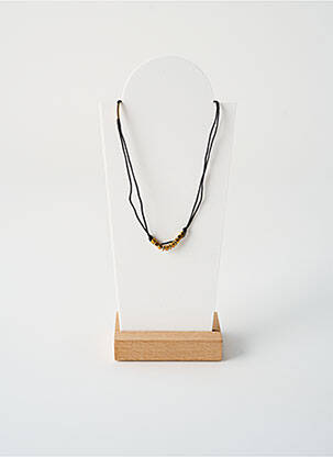 Collier ornement perles noir BY GARANCE femme