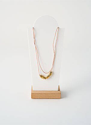 Collier fermeture aimant rose BY GARANCE femme