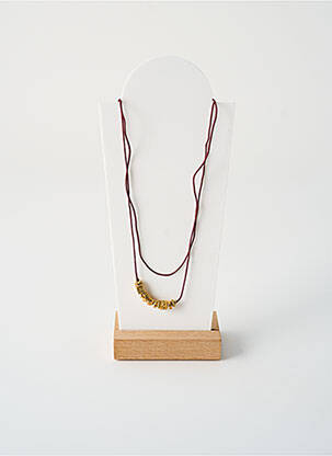Collier fermeture aimant violet BY GARANCE femme