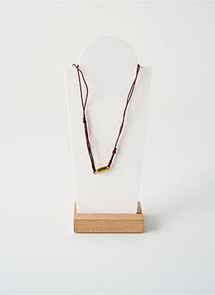 Collier fermeture aimant violet BY GARANCE femme