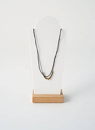 Collier ornement perles noir BY GARANCE femme