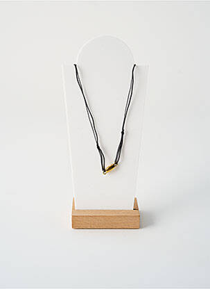 Collier ornement perles noir BY GARANCE femme