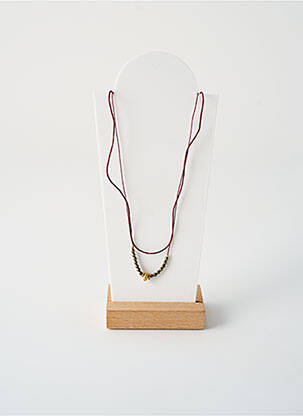 Collier ornement perles violet BY GARANCE femme