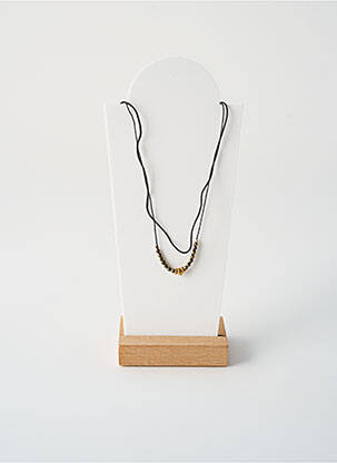 Collier ornement perles noir BY GARANCE femme