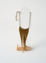 Collier matériaux métal or BY GARANCE femme
