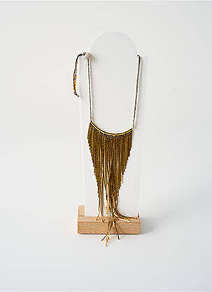 Collier matériaux métal or BY GARANCE femme