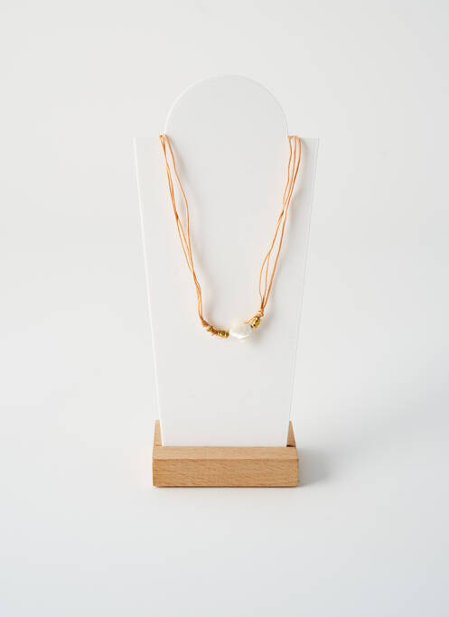 Collier fermeture aimant beige BY GARANCE femme