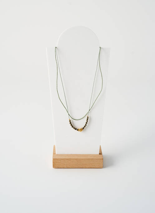 Collier ornement perles gris BY GARANCE femme