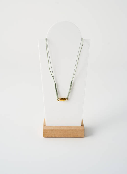 Collier ornement perles gris BY GARANCE femme