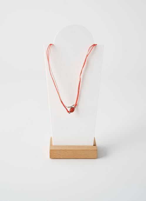 Collier fermeture aimant orange BY GARANCE femme