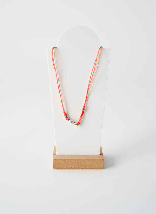 Collier fermeture aimant orange BY GARANCE femme