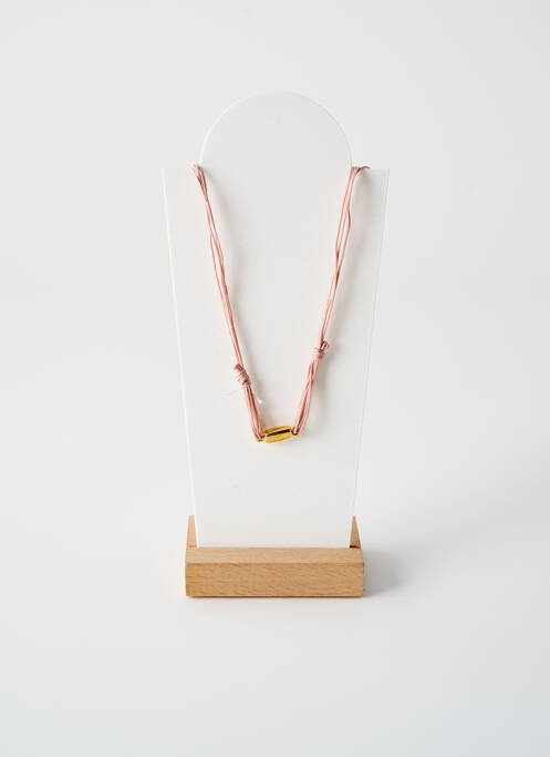 Collier fermeture aimant rose BY GARANCE femme
