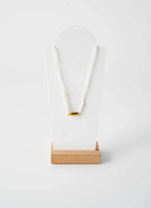 Collier ornement perles blanc BY GARANCE femme