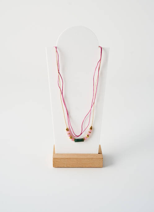 Collier ornement perles rose BY GARANCE femme