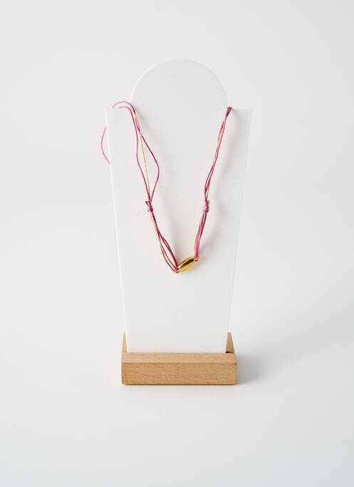 Collier ornement perles rose BY GARANCE femme