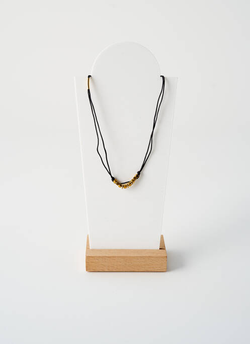Collier ornement perles noir BY GARANCE femme