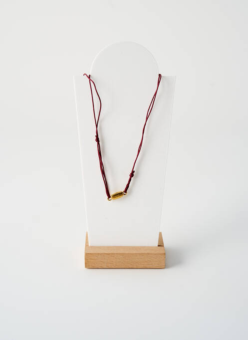 Collier fermeture aimant violet BY GARANCE femme