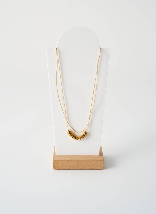 Collier fermeture aimant beige BY GARANCE femme