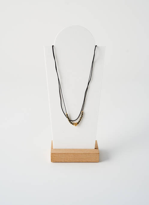 Collier ornement perles noir BY GARANCE femme