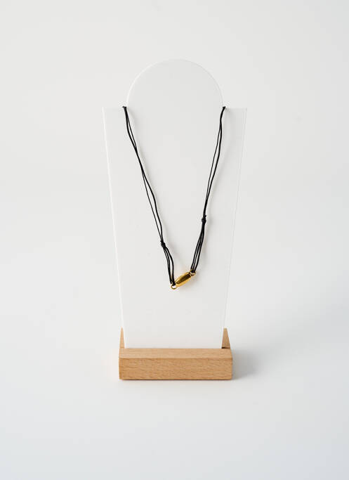 Collier ornement perles noir BY GARANCE femme