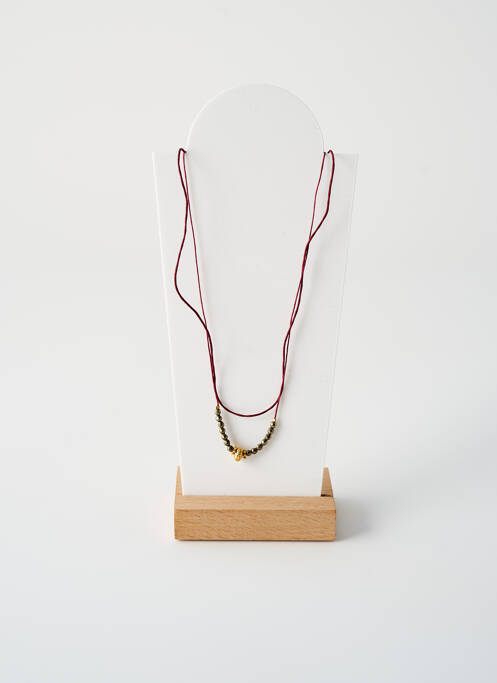 Collier ornement perles violet BY GARANCE femme
