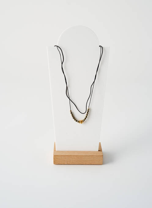 Collier ornement perles noir BY GARANCE femme