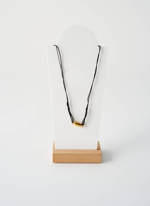 Collier ornement perles noir BY GARANCE femme