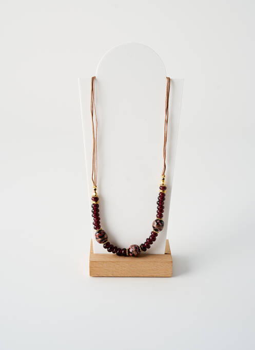Collier ornement perles violet BY GARANCE femme