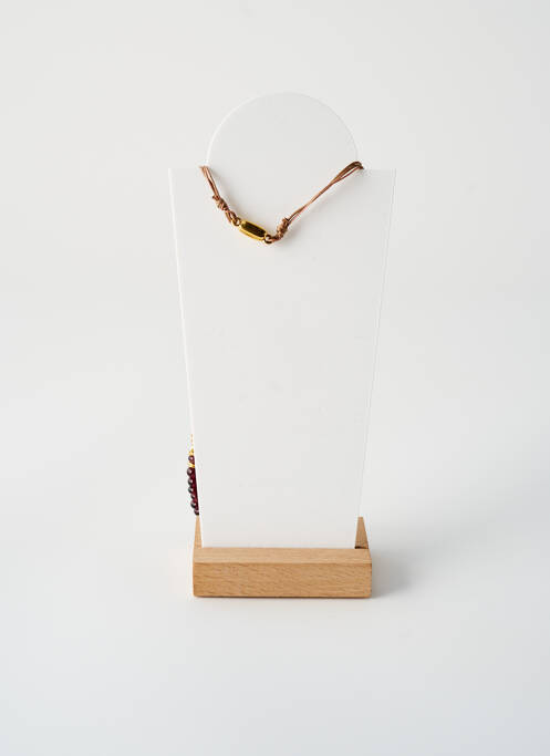 Collier ornement perles violet BY GARANCE femme
