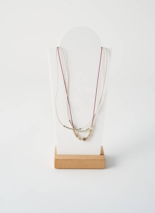 Collier fermeture aimant argent BY GARANCE femme