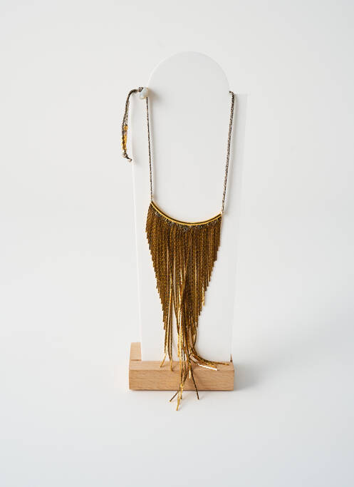 Collier matériaux métal or BY GARANCE femme
