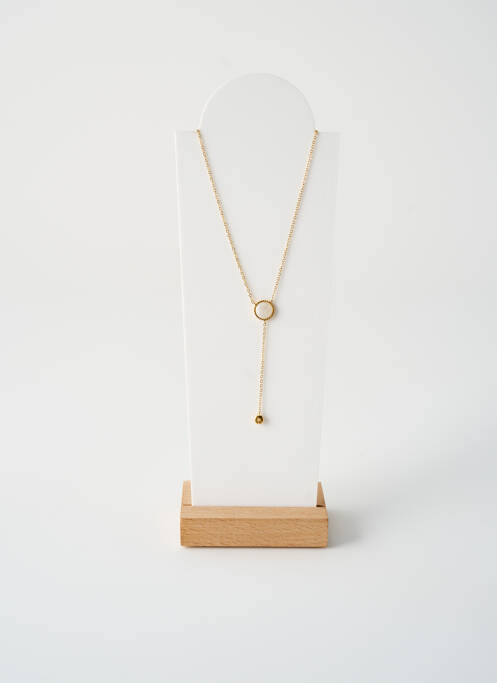 Collier matériaux métal or ATELIER D'EMMA ET CHLOE femme