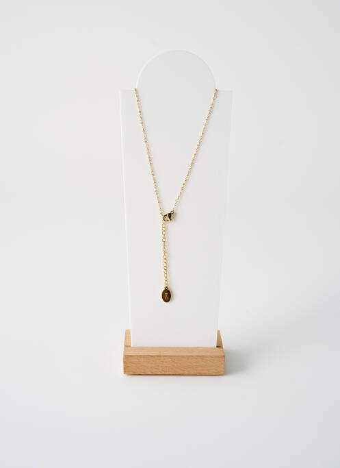 Collier matériaux métal or ATELIER D'EMMA ET CHLOE femme