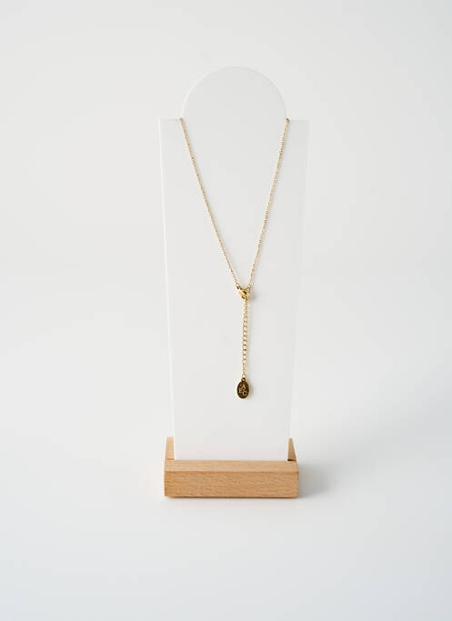 Collier matériaux métal or ATELIER D'EMMA ET CHLOE femme