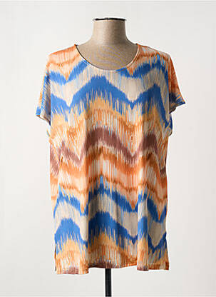 T-shirt stretch manches courtes orange ESCORPION femme