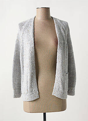 Gilet manches longues manches 3/4 gris LUISA CERANO femme