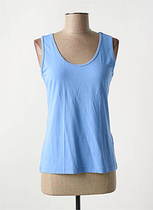 Débardeur stretch sans manche bleu FABER femme