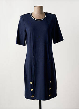 Robe mi-longue manches courtes manches courtes bleu LIU JO femme