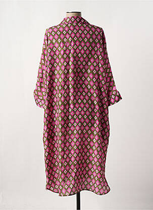 Robe mi-longue coupe fluide manches 3/4 rose GERARD DAREL femme
