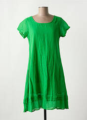 Robe mi-longue vert ORIENTIQUE NATURALLY pour femme seconde vue