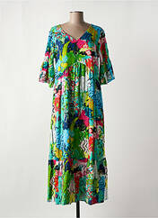 Robe mi-longue vert ORIENTIQUE NATURALLY pour femme seconde vue