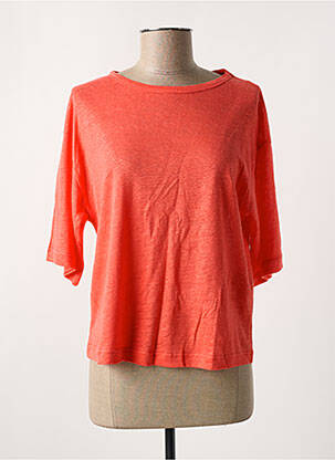T-shirt orange LUISA CERANO pour femme
